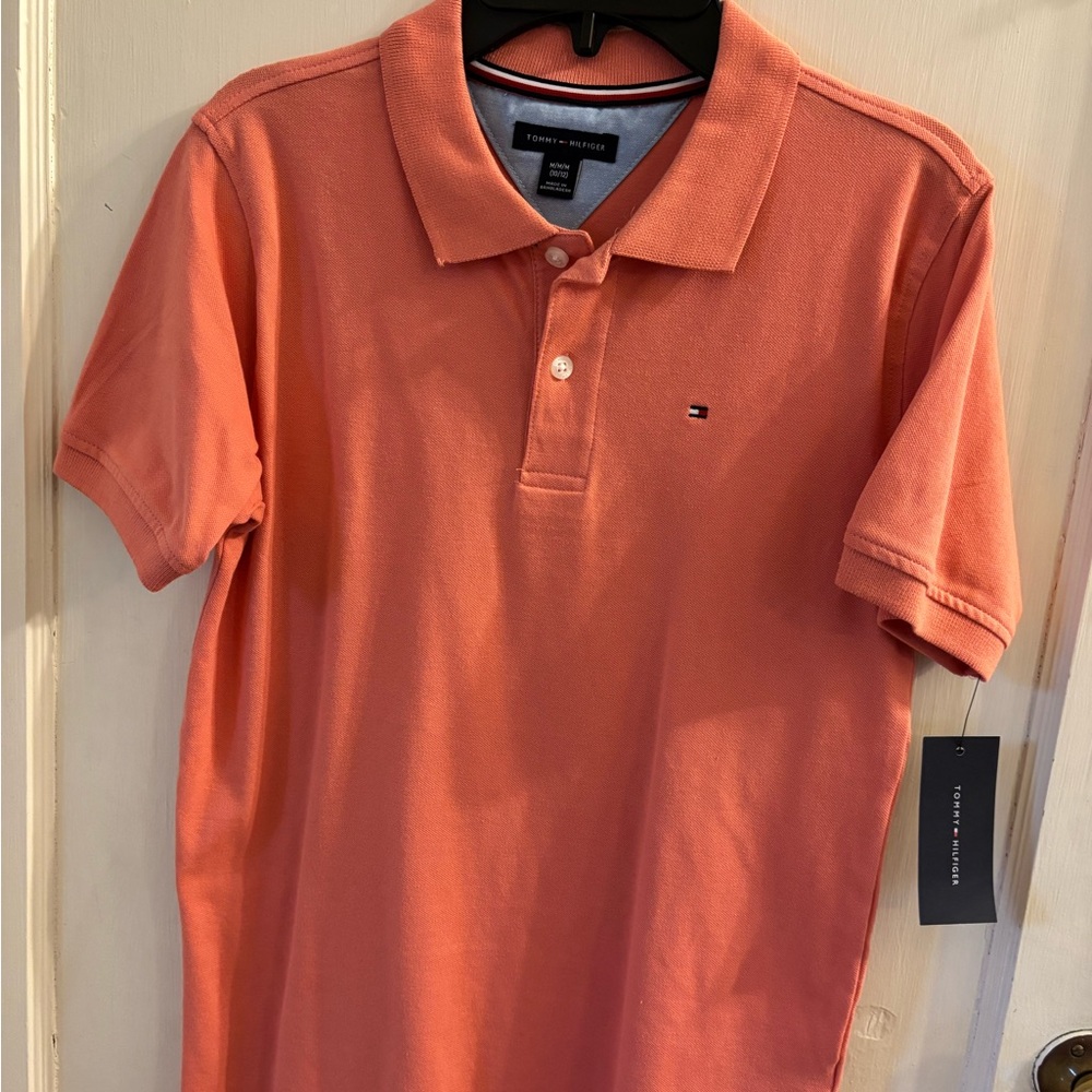 Tommy Hilfiger boys NEW coral Polo Shirt